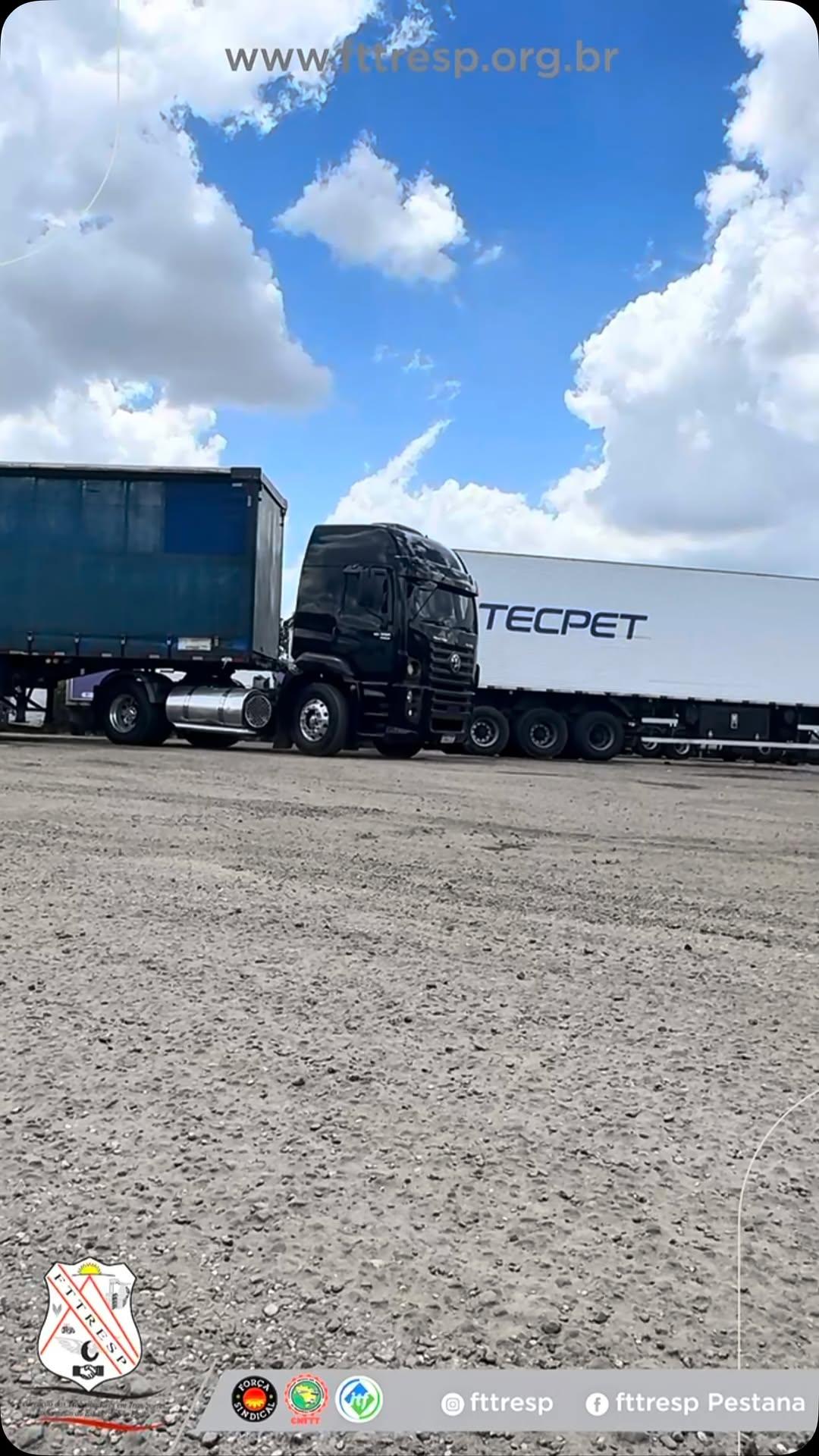 🚛🤝 O presidente da FTTRESP e da CNTTT, Valdir Pestana, acompanhado de diversas lideranças dos sind